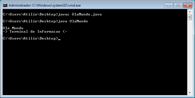 Compilação e Execução em Windows