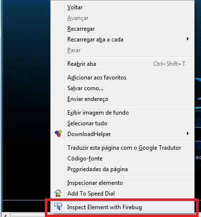 Inspecionando elemento