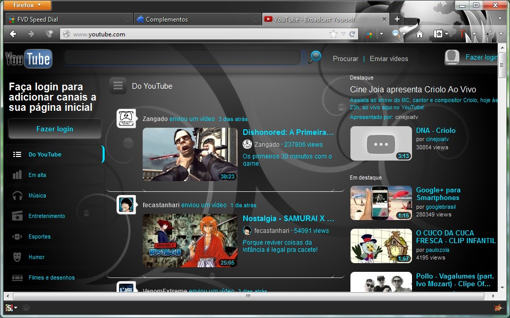 Dark YouTube