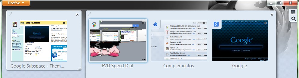 Grupo de Abas (Ctrl+Shift+E)