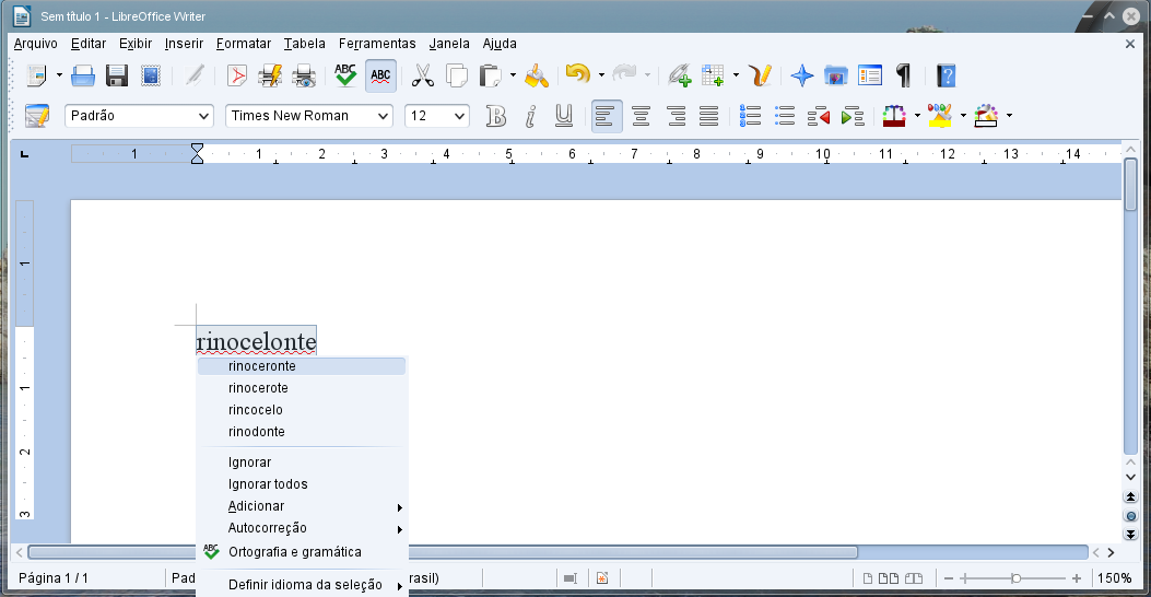 LibreOffice - Corretor Ortográfico