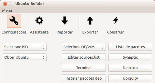 Ubuntu-Builder - Tela Principal