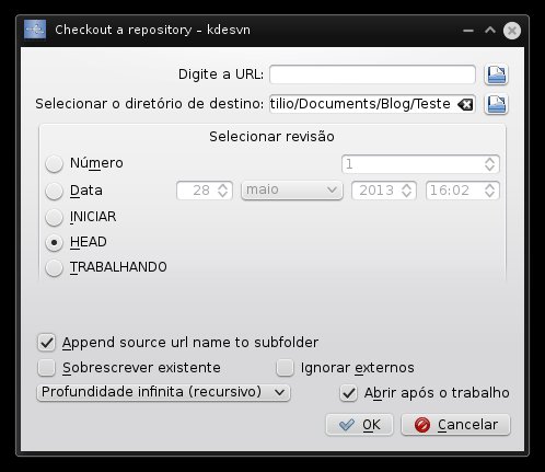 KDESvn - Configurações